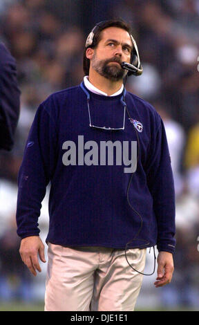 Tennessee Titans coach Jeff Fisher watches a 34-7 loss to the ...