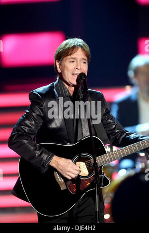 Braunschweig, Germany. 23rd Nov, 2013. Sir Cliff Richard performs during the ZDF show 'Willkommen bei Carmen Nebel' (Welcome at Carmen Nebel) at the Volkswagenhalle in Braunschweig, Germany, 23 November 2013. Photo: Bodo Schackow/dpa - NO WIRE SERVICE / KEIN BILDFUNK -/dpa/Alamy Live News Stock Photo