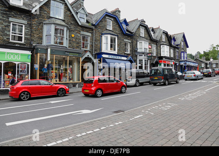 Compston Road in Ambleside, Lake District, Cumbria, England, UK Stock Photo