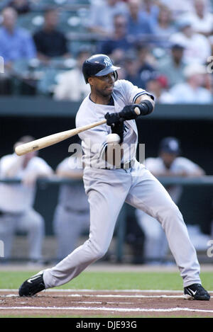 Jun 22, 2004; Baltimore, MD, USA; Yankees' DEREK JETER watches his