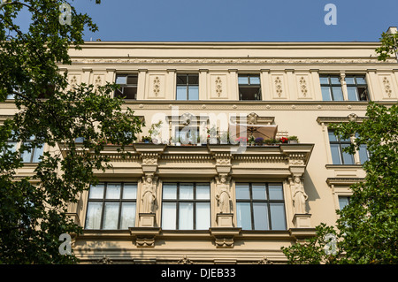 Restored House in Prenzlauer Berg, Berlin, Germany Stock Photo