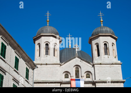 Montenegro, Kotor, Serbian Orthodox Church of St Nicholas on Trg Sv Luke Stock Photo