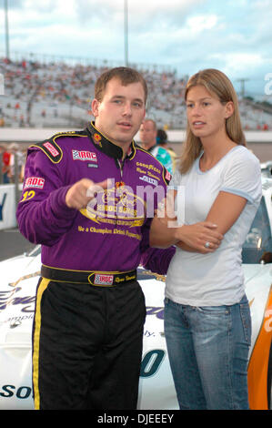 Sep 09, 2004; Richmond, VA, USA ; Crown Royal IROC Series driver RYAN NEWMAN with his wife at the Richmond International Raceway. Stock Photo