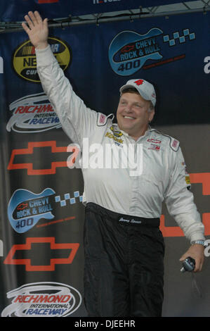 Sep 11, 2004; RIchmond, VA, USA; JIMMY SPENSER being introduced at the 'Chevy Rock and Roll 400' at the Richmond International Raceway. Stock Photo