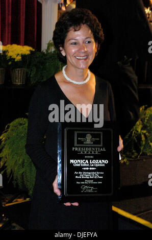 Oct 16, 2004; Commerce, CA, USA; LA Opinion (Los Angeles' largest daily Spanish-language newspaper) Chief Editor MONICA LOZANO recieves the President's Award at at The 25th Annual World Boxing Hall of Fame Banquet held at The Commerce Casino. Stock Photo