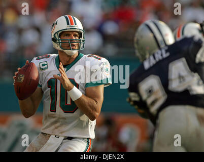 Nov 22, 2015; Miami Gardens, FL, USA; Dallas Cowboys quarterback Tony Romo  (9) smiles after defeating the Miami Dolphins 24-14 at Sun Life Stadium.  The Cowboys won 24-14. Mandatory Credit: Steve M …