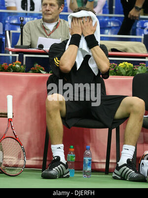 Oct 09, 2007 - Moscow, Russia - Russian tennis player MARAT SAFIN during the 2007 Kremlin Cup tennis tournament in Moscow. (Credit Image: © PhotoXpress/ZUMA Press) RESTRICTIONS: North and South America RIGHTS ONLY! Stock Photo