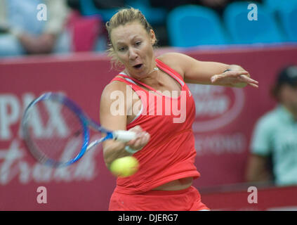 Oct 09, 2007 - Moscow, Russia - Australian tennis player ALICIA MOLIK during the 2007 Kremlin Cup tennis tournament in Moscow. (Credit Image: © PhotoXpress/ZUMA Press) RESTRICTIONS: North and South America RIGHTS ONLY! Stock Photo