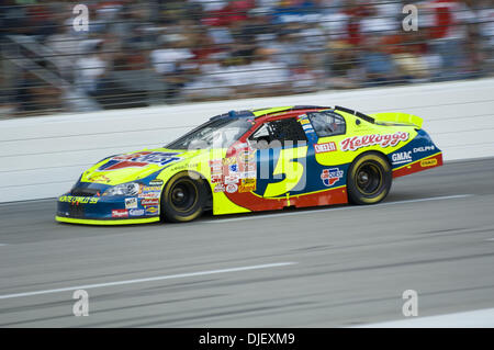 Nascar Driver Jimmie Johnson Is Pictured During Practice For The 