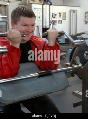 Nov 26, 2007 - Manchester, England, UK - BOXING: FILE PHOTO: Sep 26, 2007. RICKY HATTON prepares for his December 8 fight 'Undefeated' against Floyd Mayweather, Junior at The MGM Grand Garden Arena in Las Vegas, Nevada.  (Credit Image: © Rob DeLorenzo/ZUMA Press) Stock Photo