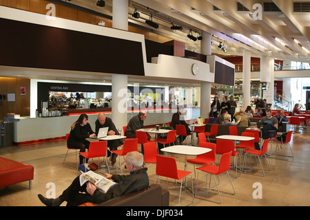 Interior of the Royal Festival Hall (The South Bank Centre) in London. Stock Photo