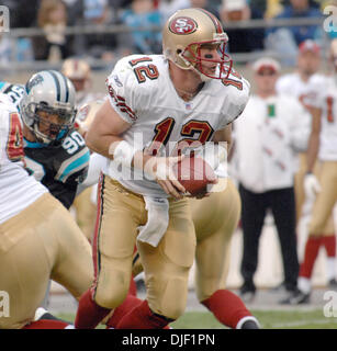 Dec 03, 2007 - Charlotte, North Carolina, USA - San Francisco 49ers Quarterback (12) TRENT DILFER as the Carolina Panthers beat the San Francisco 49ers 31-14 as they played The Bank of America Stadium located in Charlotte. (Credit Image: © Jason Moore/ZUMA Press) Stock Photo