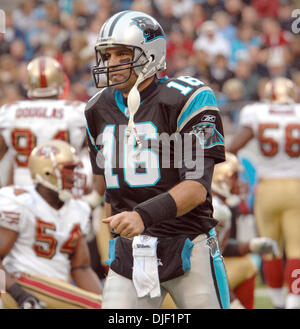 Dec 03, 2007 - Charlotte, North Carolina, USA - Carolina Panthers Quarterback (16) VINNY TESTAVERDE as the Carolina Panthers beat the San Francisco 49ers 31-14 as they played The Bank of America Stadium located in Charlotte. (Credit Image: © Jason Moore/ZUMA Press) Stock Photo