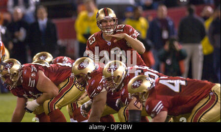 October 11, 2009; San Francisco, CA, USA; San Francisco 49ers quarterback  Shaun Hill (13) in the third quarter against the Atlanta Falcons at  Candlestick Park. Atlanta won 45-10 Stock Photo - Alamy