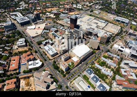 Aerial view of Sandton high-rise buildings, Johannesburg,South Africa. Stock Photo