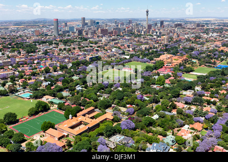 Aerial view of St John's College, Houghton.Johannesburg.South Africa Stock Photo
