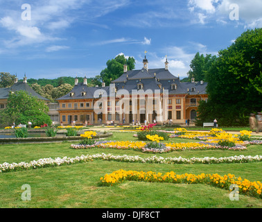 Pillnitz Castle and gardens, near Dresden, Germany Stock Photo