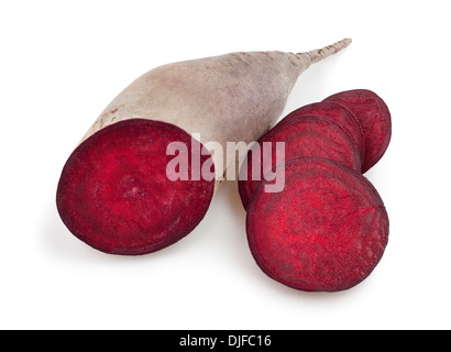 beetroot beetroot cut isolated on white Stock Photo