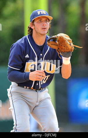 FIU Golden Panthers INF Garrett Wittels (10). The Texas A&M Aggies defeated the FIU Golden Panthers 17-3 in the NCAA regionals at Alex Rodriguez Park in Coral Gables, Florida. (Credit Image: © Ron Hurst/Southcreek Global/ZUMApress.com) Stock Photo