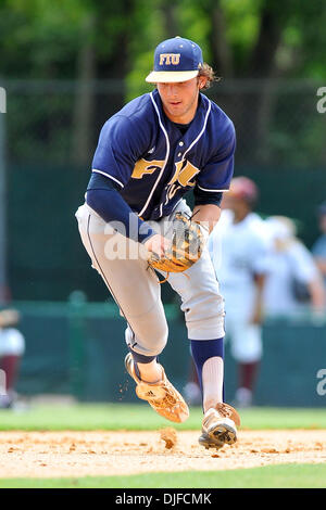 FIU Golden Panthers INF Garrett Wittels (10). The Texas A&M Aggies defeated the FIU Golden Panthers 17-3 in the NCAA regionals at Alex Rodriguez Park in Coral Gables, Florida. (Credit Image: © Ron Hurst/Southcreek Global/ZUMApress.com) Stock Photo