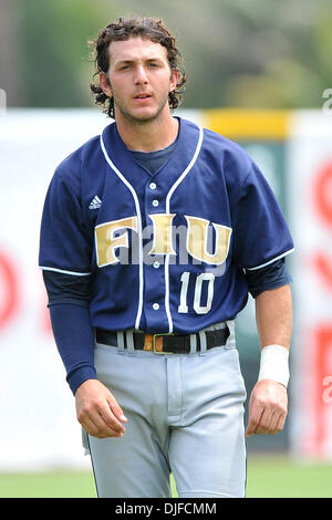 FIU Golden Panthers INF Garrett Wittels (10). The Texas A&M Aggies defeated the FIU Golden Panthers 17-3 in the NCAA regionals at Alex Rodriguez Park in Coral Gables, Florida. (Credit Image: © Ron Hurst/Southcreek Global/ZUMApress.com) Stock Photo