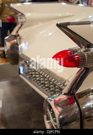 The tail lights and tail fins of the 1959 Cadillac Eldorado Biarritz convertible
