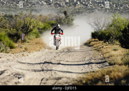 Jun 05, 2010 - Ensenada, Baja Norte, Mexico - KENDALL NORMAN rides to first in Class 22 and first overall in the 42nd Tecate SCORE Baja 500. The race covered 438.81 miles of desert in Baja, California. (Credit Image: © Stan Sholik/ZUMApress.com) Stock Photo