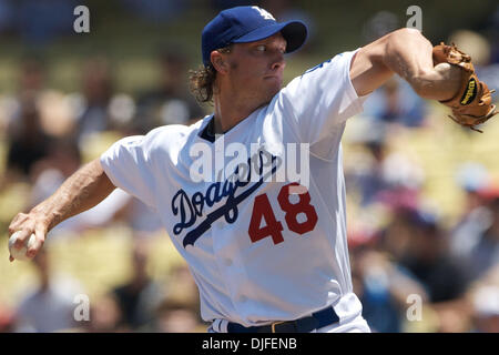 06 Jun  2010:  Los Angeles Dodger starting pitcher John Ely makes a pitch in the first inning versus the Atlanta Braves.  .The Dodgers would go on to win 5-4 in with their third walk off win of the week, in the bottom of the 11th inning. (Credit Image: © Tony Leon/Southcreek Global/ZUMApress.com) Stock Photo