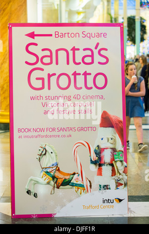 A Santas Grotto at the Trafford Centre in Manchester, UK. Stock Photo