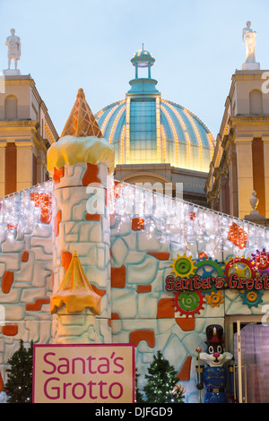 A Santa's Grotto in the Trafford Centre in Manchester, UK. Stock Photo