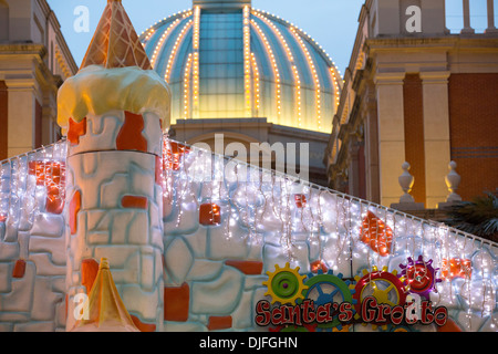 A Santas Grotto at the Trafford Centre in Manchester, UK. Stock Photo