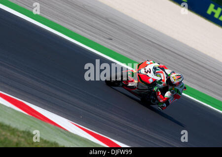 World SBK 2010 San Marino GP Misano World Circuit in Misano Adriatico friday qualyfing practice. Max Biaggi. (Credit Image: © Andrea Ranalli/Southcreek Global/ZUMApress.com) Stock Photo