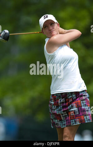 Golfer Sarah Jane Smith hits a tee shot during the final round of the 2010 LPGA Championship Presented by Wegmans at the Locust Hill Country Club in Pittsford, New York. (Credit Image: © Mark Konezny/Southcreek Global/ZUMApress.com) Stock Photo