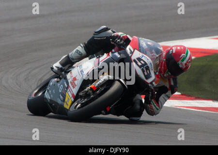 World SBK 2010 San Marino GP Misano World Circuit in Misano Adriatico Sunday Race 1..Luca Scassa on Ducati. (Credit Image: © Andrea Ranalli/Southcreek Global/ZUMApress.com) Stock Photo