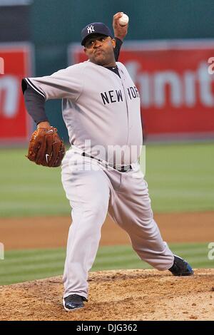 Starting Pitcher For The Yankees CC Sabathia, Throws In The First ...