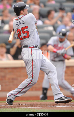 10 July, 2010: Atlanta Braves first baseman Troy Glaus (25) bats