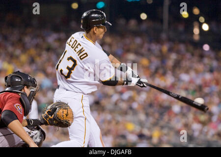 June 06, 2010 - Pittsburgh, PA, U.S - 6 June 2010: Most of the Pirates  players have been growing ''lucky'' mustaches for the past few weeks, Pittsburgh  Pirates' SS Ronny Cedeno (13)