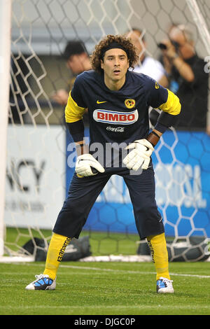 Club America goal keeper Ochoa Guillermo #1 during the MLS Club America vs.  San Luis FC game at Cowboys Stadium in Arlington, TX. San Luis . wins  against Club America 3-0. (Credit