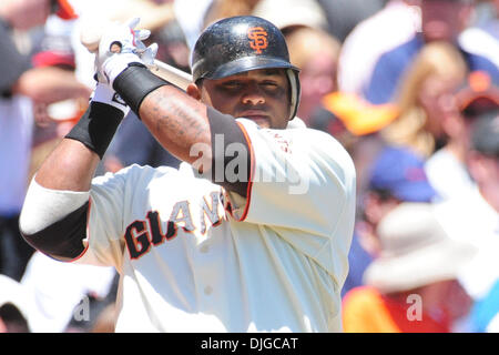 July 18, 2010 - San Francisco, CA, United States of America - 18 July 2010; San Francisco, CA: San Francisco Giants Pablo Sandoval (48) at bat. The New York Mets won the game 4-3. ..Mandatory Credit: Charles Herskowitz / Southcreek Global (Credit Image: © Southcreek Global/ZUMApress.com) Stock Photo