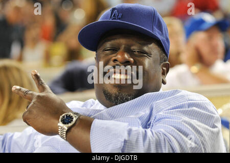 July 19, 2010 - Los Angeles, California, United States of America - 19 July 2010: Actor and comedian Cedric the Entertainer was in attendance at the Dodgers game. The San Francisco Giants lost to the Los Angeles Dodgers at Dodger Stadium in Los Angeles, California. Mandatory Credit: Andrew Fielding / Southcreek Global (Credit Image: © Southcreek Global/ZUMApress.com) Stock Photo