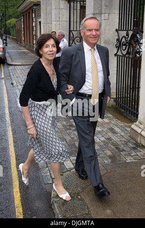 Lady Mary Archer and Jeffrey Archer Summer Party hosted by Sir David Frost held at the Royal Hospital Chelsea London, England - 10.07.12 Stock Photo