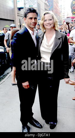 Actor John Stamos and Actress Cybill Shepherd Celebrities outside ABC studios ahead of their appearances on 'Good Morning America' New York City, USA - 17.07.12 Stock Photo