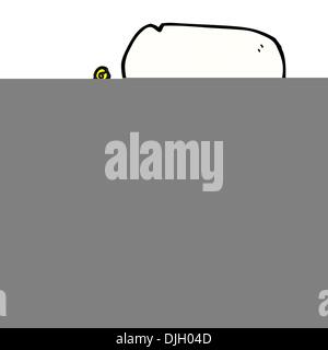 Retro cartoon with texture. Isolated on White. Stock Vector