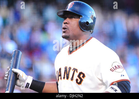 San Francisco, CA: San Francisco Giants Juan Uribe (5) at bat. The San Francisco Giants won the game 6-4. (Credit Image: © Charles Herskowitz/Southcreek Global/ZUMApress.com) Stock Photo