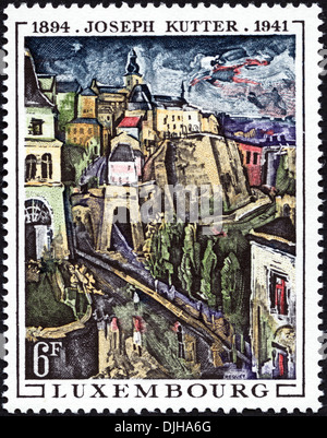 postage stamp Luxembourg 6F featuring artist Joseph Kutter 1894 - 1941 dated 1969 Stock Photo