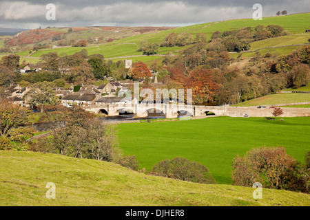 Cottage in the village of Burnsall, Wharfedale, Yorkshire Dales Stock ...