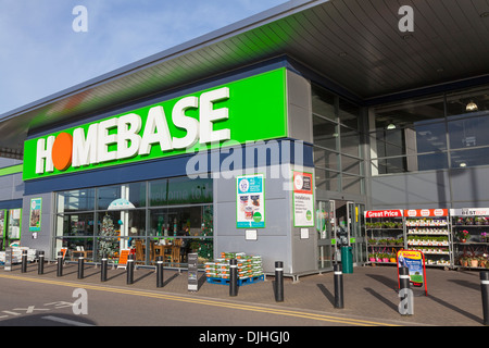 Entrance to Homebase store Stock Photo