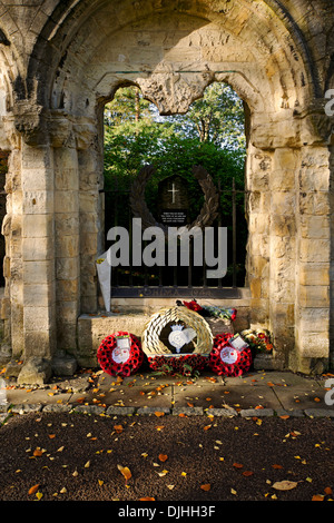 War memorial to the 2nd division (Kohima memorial) Dean's Park York North Yorkshire England UK United Kingdom GB Great Britain Stock Photo