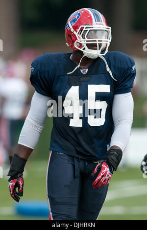 August 6, 2010: Buffalo Bills rookie linebacker ARTHUR MOATS (#45) in  action during a training camp session at Saint John Fisher College in  Pittsford, New York. (Credit Image: © Mark Konezny/Southcreek  Global/ZUMApress.com