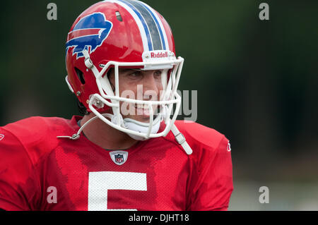 Aug. 03, 2010 - Pittsford, New York, United States of America - 03 August 2010: Buffalo Bills quarterback Trent Edwards (#5) during training camp at Saint John Fisher College in Pittsford, New York..Mandatory Credit -Mark Konezny / Southcreek Global. (Credit Image: © Southcreek Global/ZUMApress.com) Stock Photo